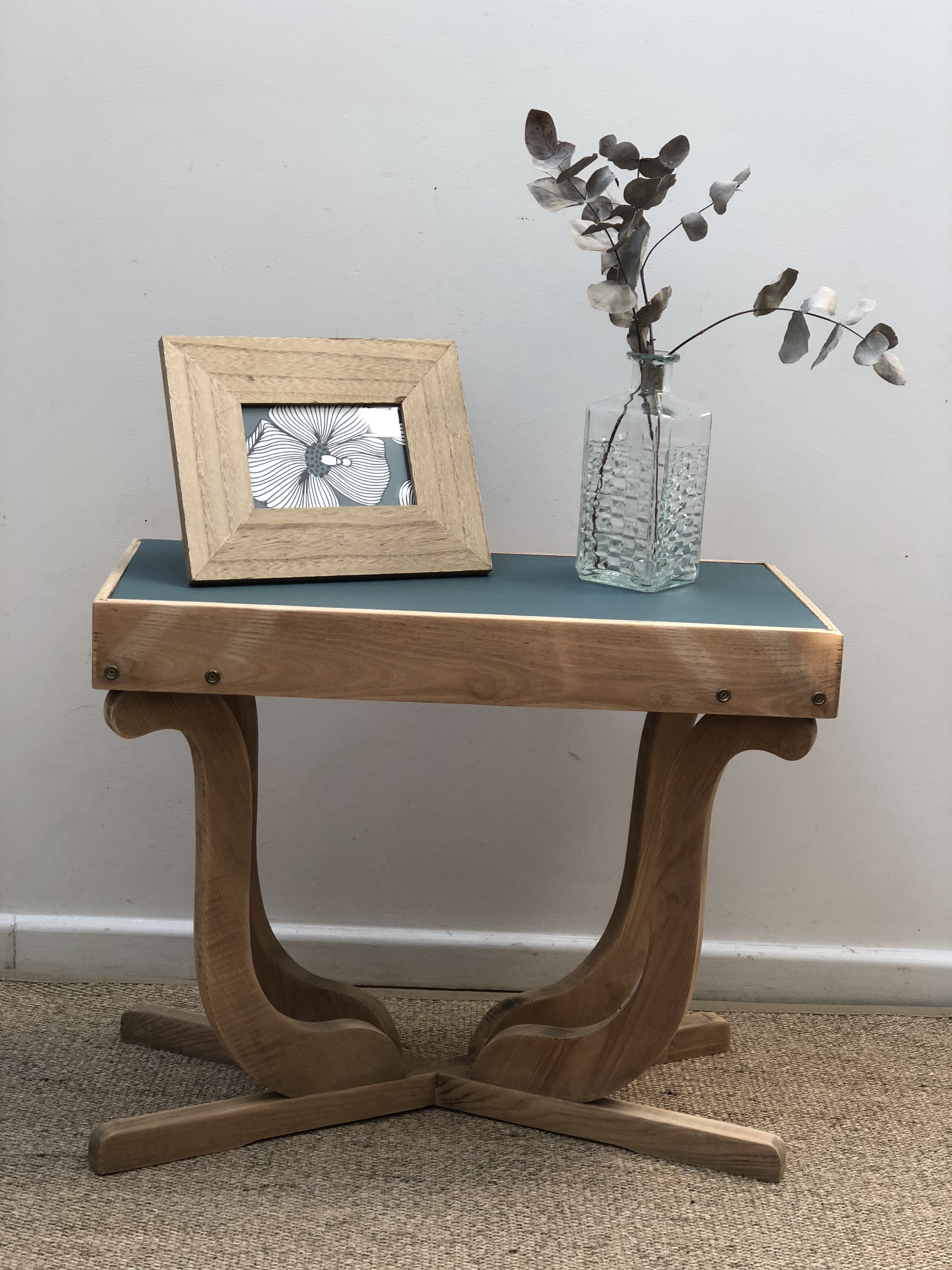 table basse art déco vert profond