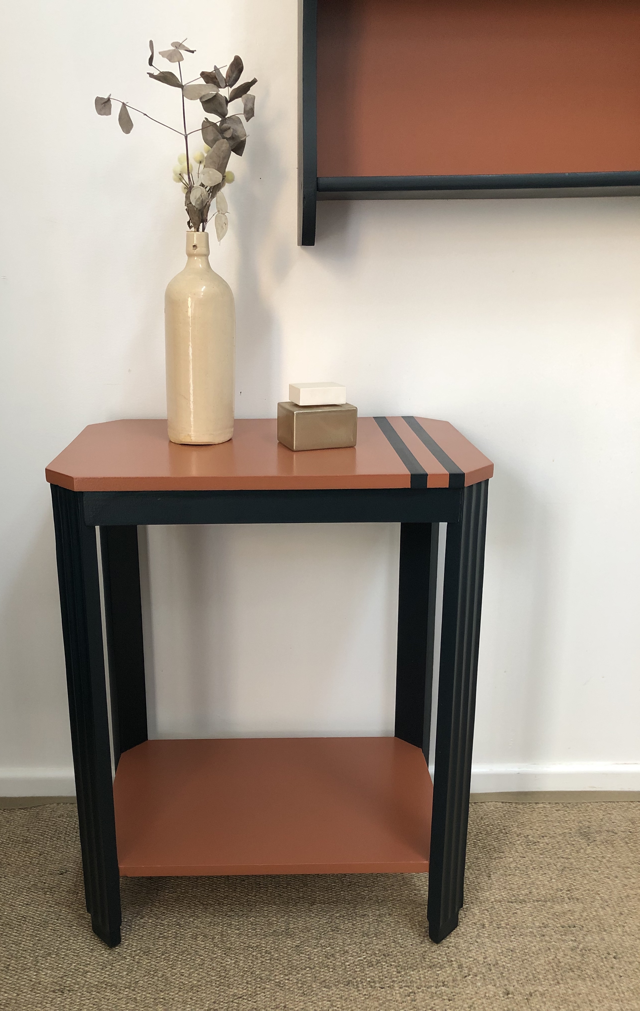 table art déco terracotta