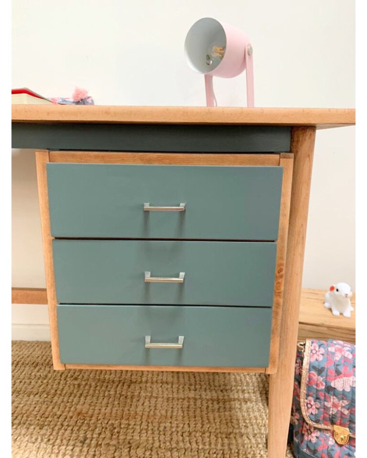 Bureau années 70 bleu 4