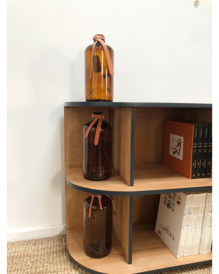 bureau étagère black blue 1