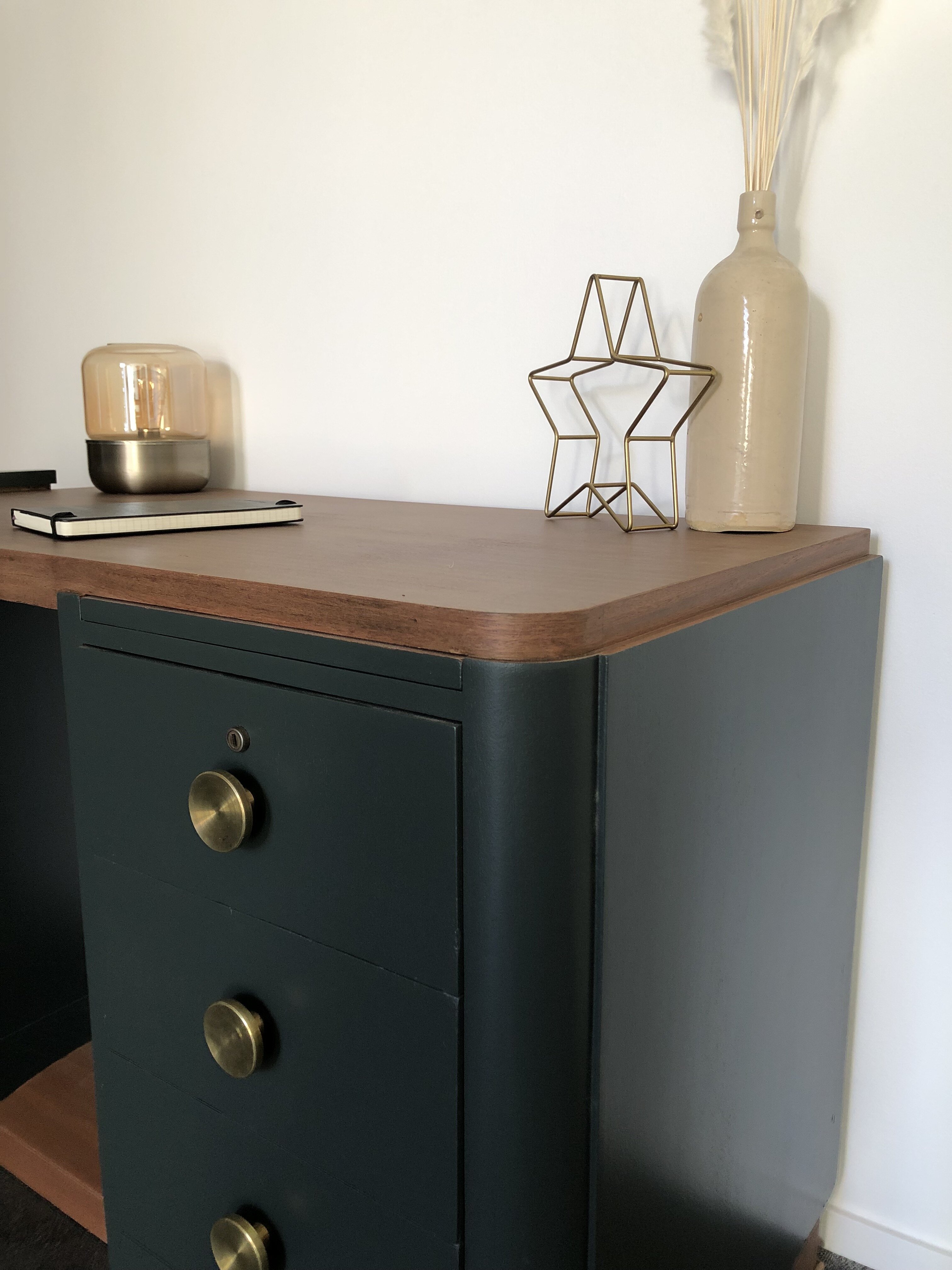 Bureau art déco obsidian green 3