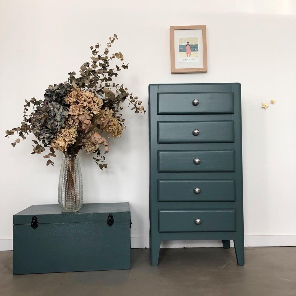 Chiffonnier 5 tiroirs Inchyra blue 2