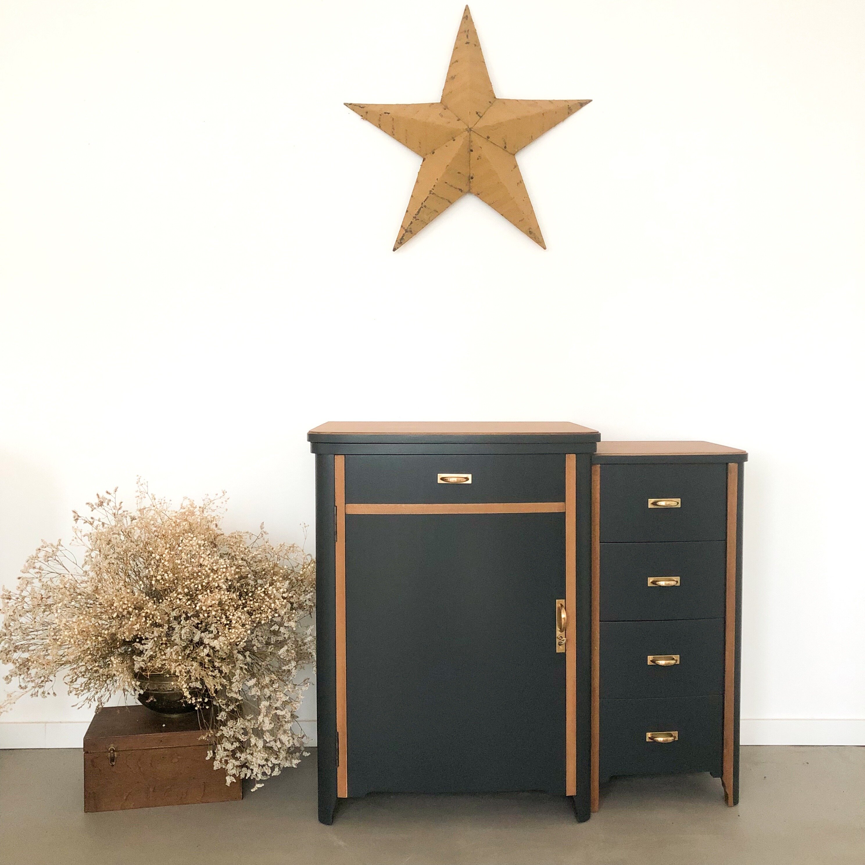 Meuble Singer balk blue buffet