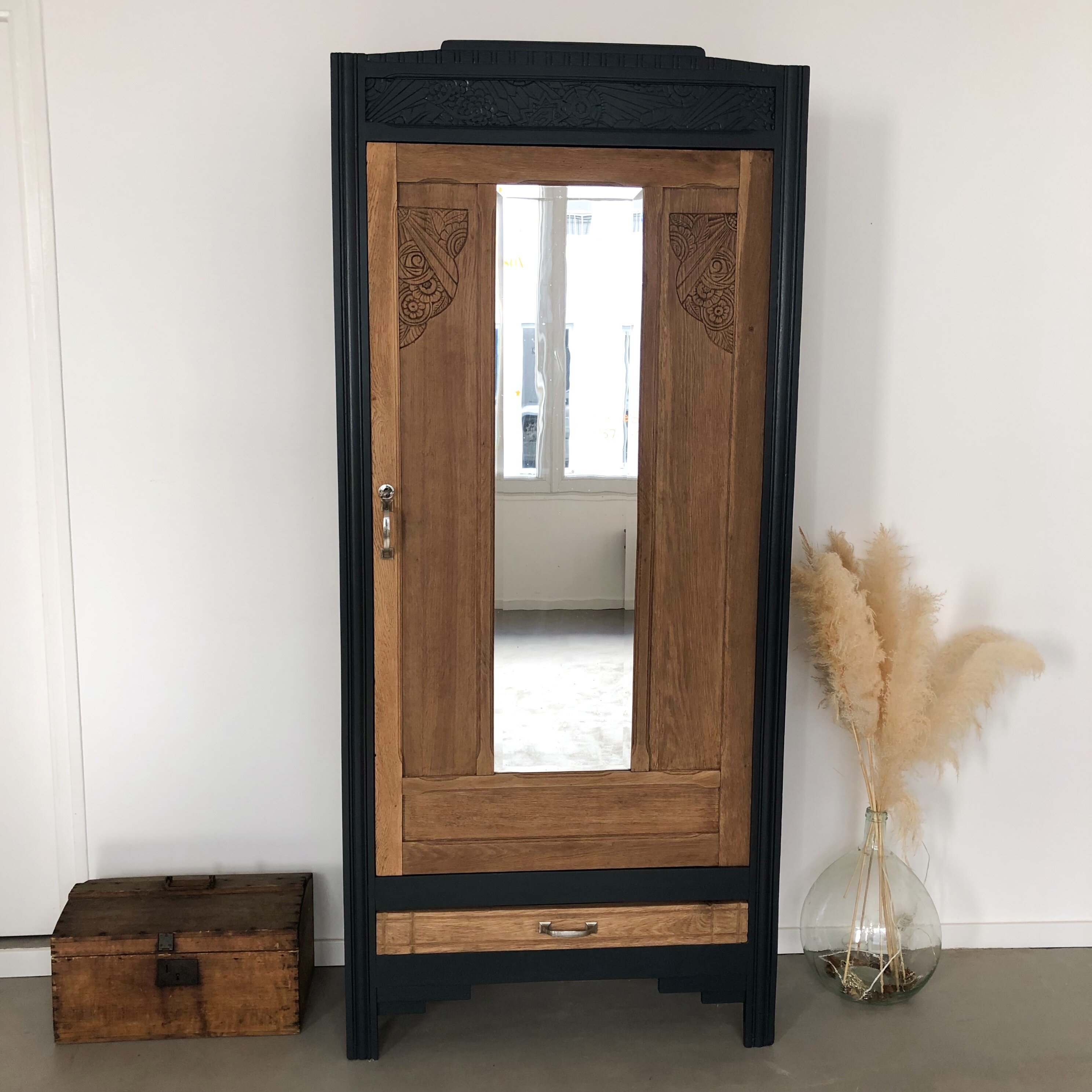 Armoire Art déco black blue 2