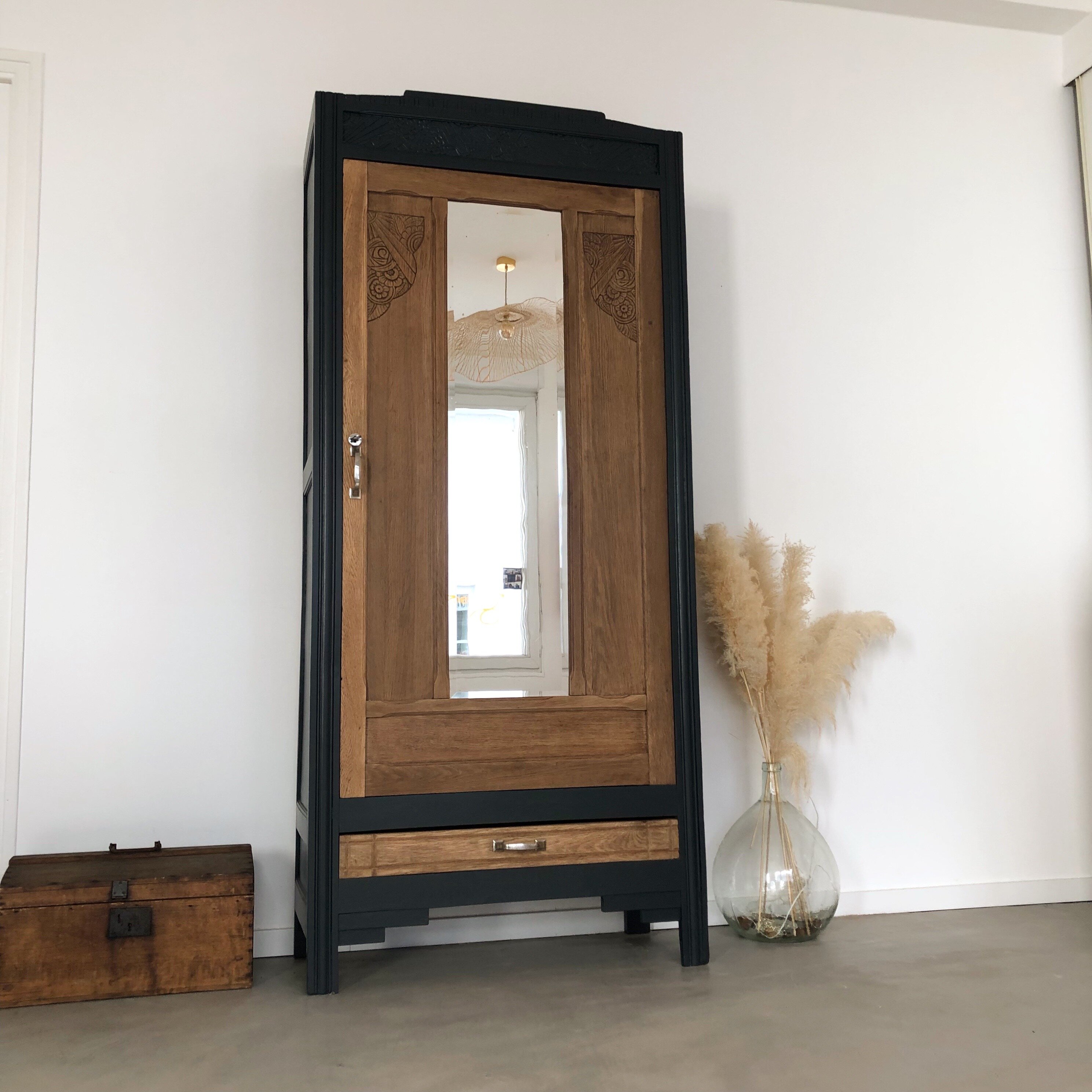 Armoire Art déco black blue 6