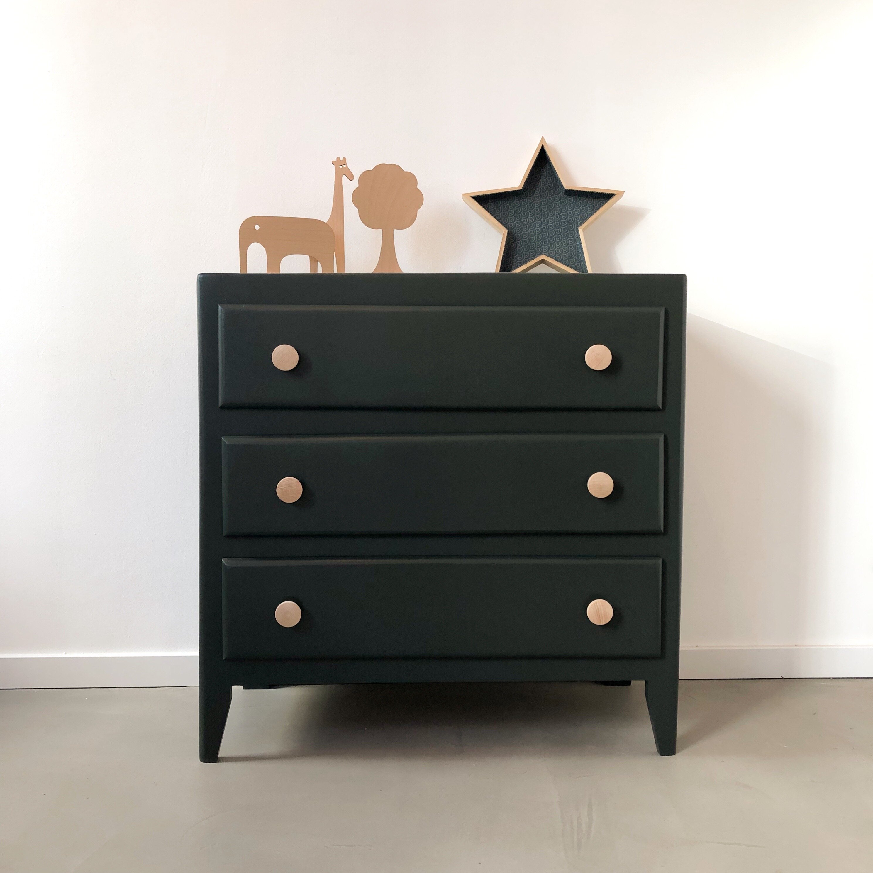 Commode 3 tiroirs obsidian green 4