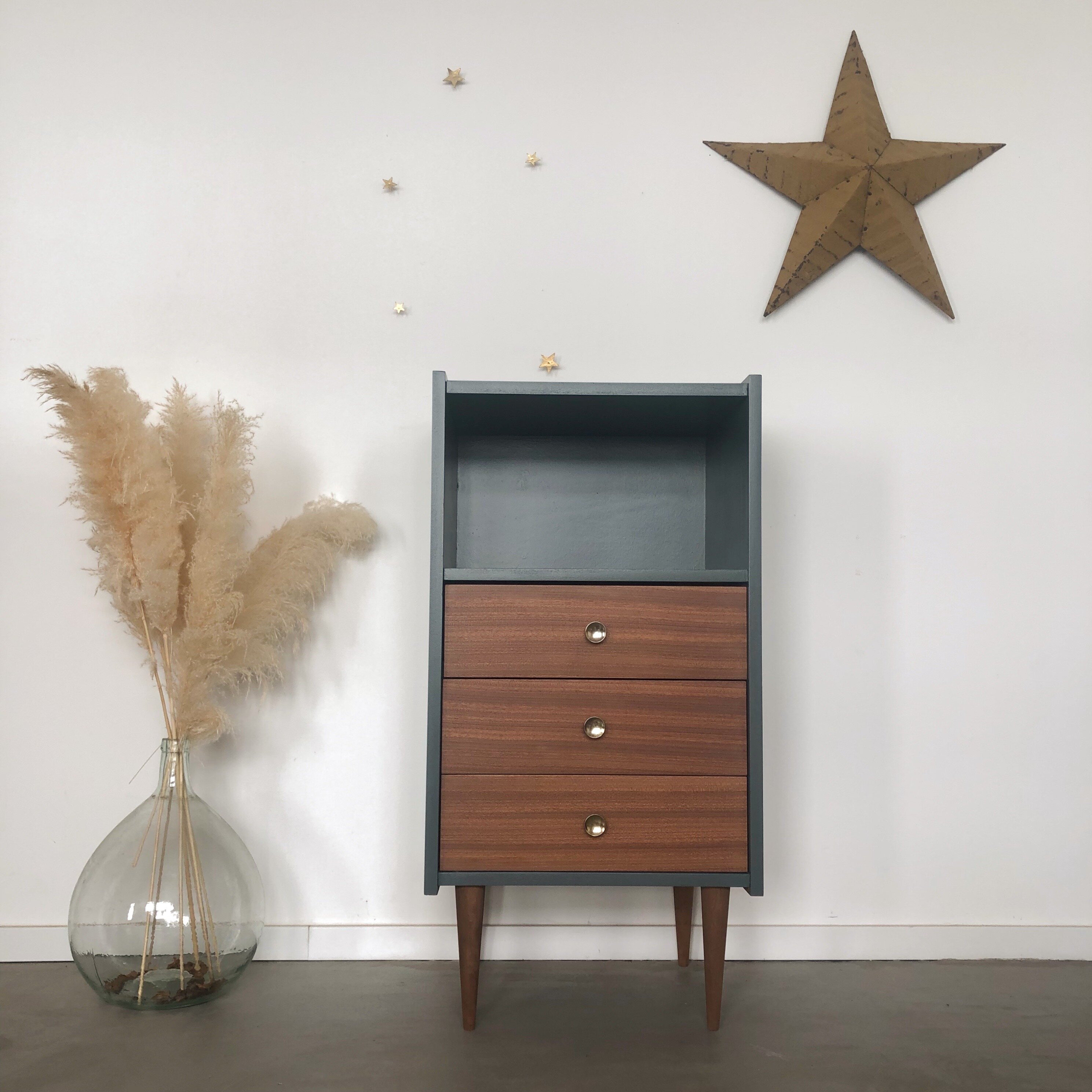 chiffonnier Sapelli avec niche down pipe 2