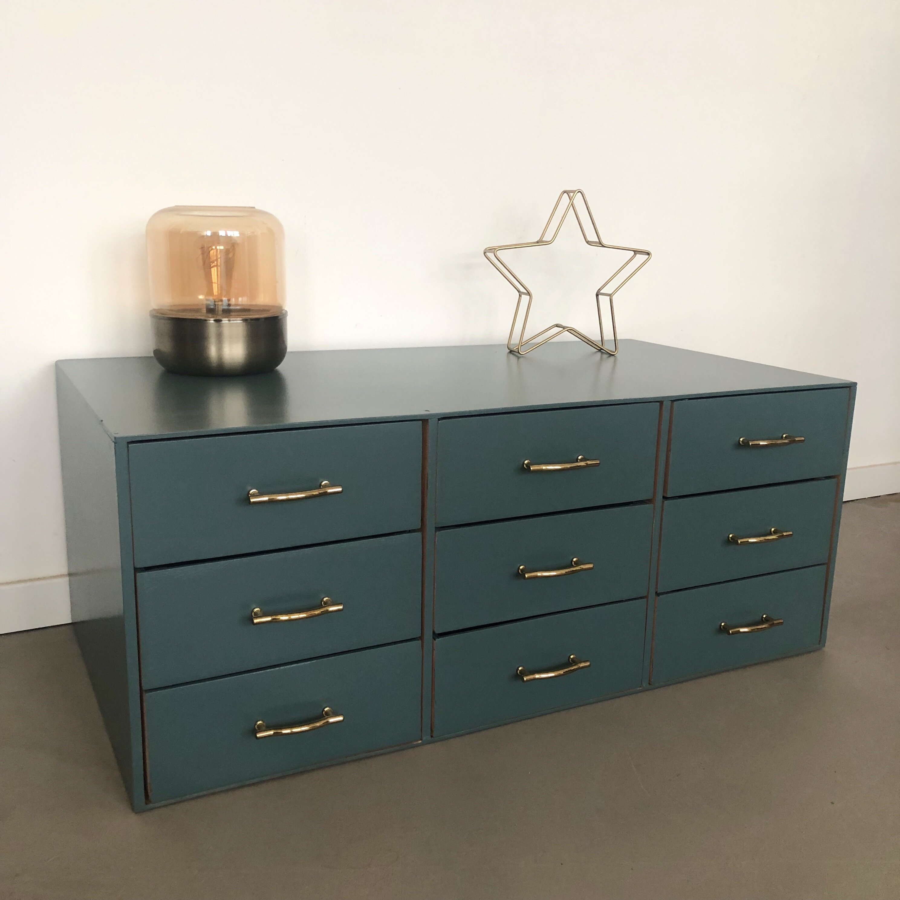 Casiers 9 tiroirs inclura blue 1