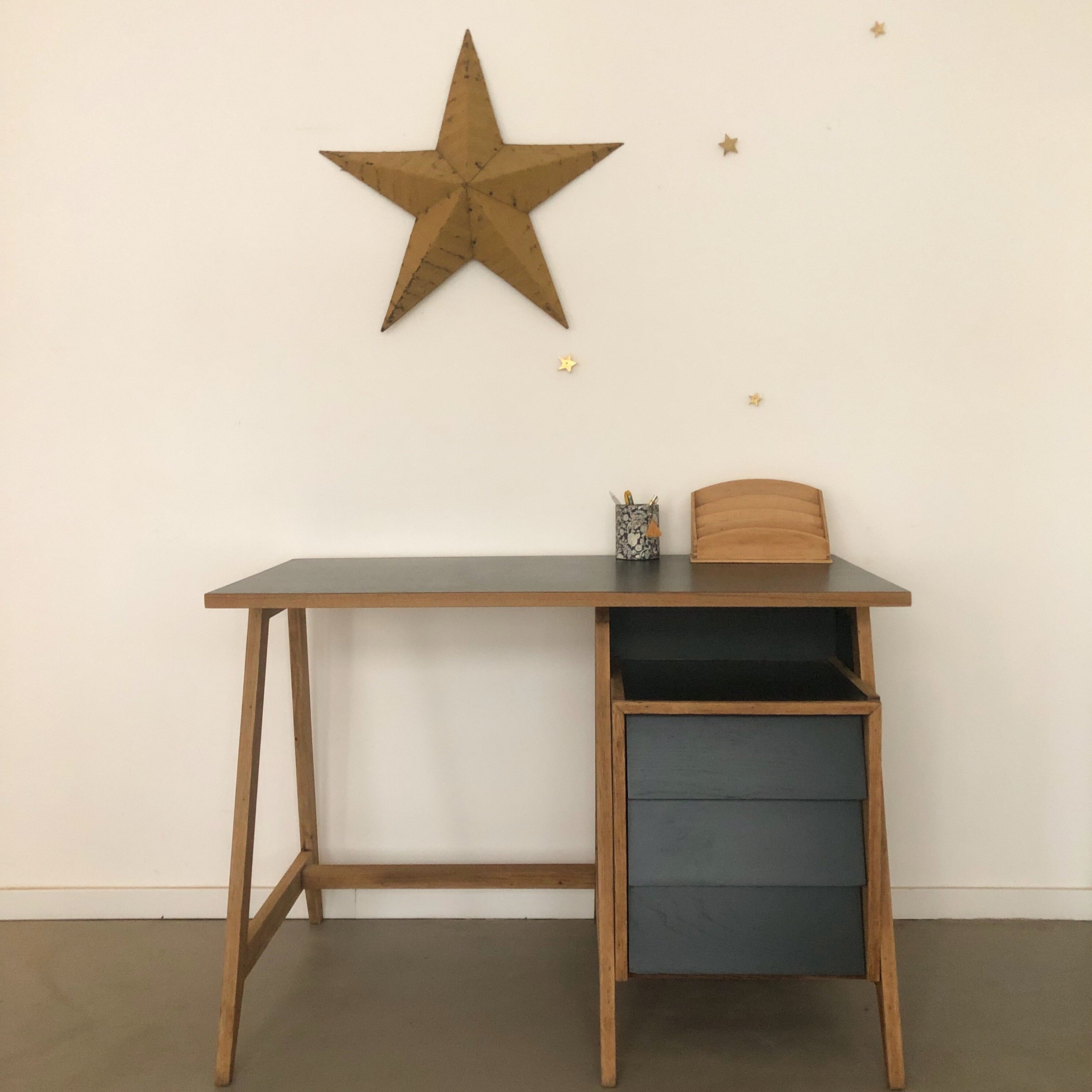 Bureau années 50 double face