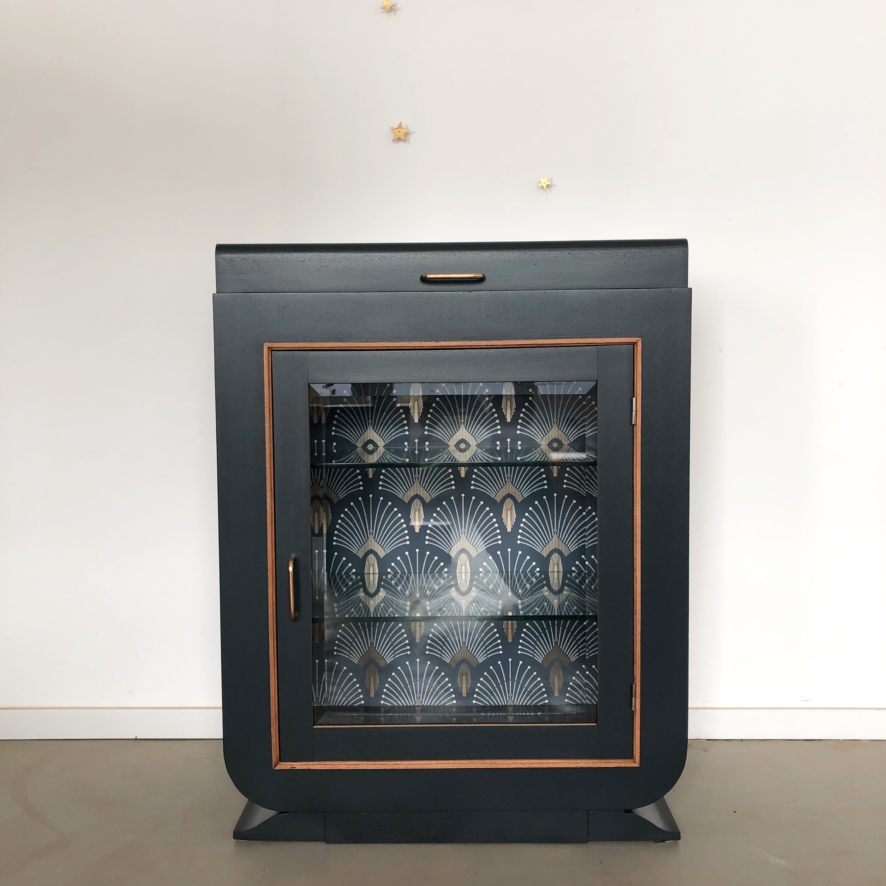 Meuble bar vitré art déco 1