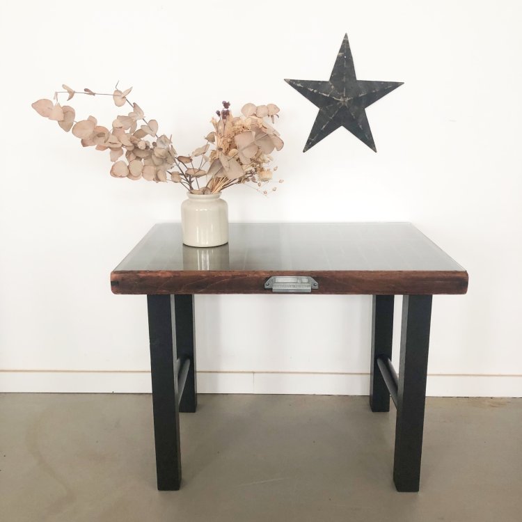 Table basse casier d'imprimerie