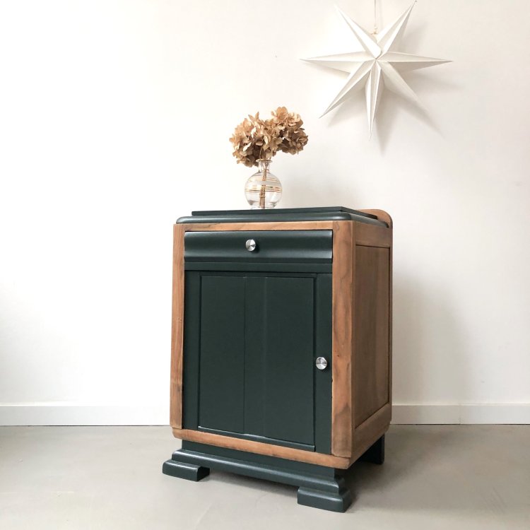 Chevet art déco obsidian porte ondulée 4