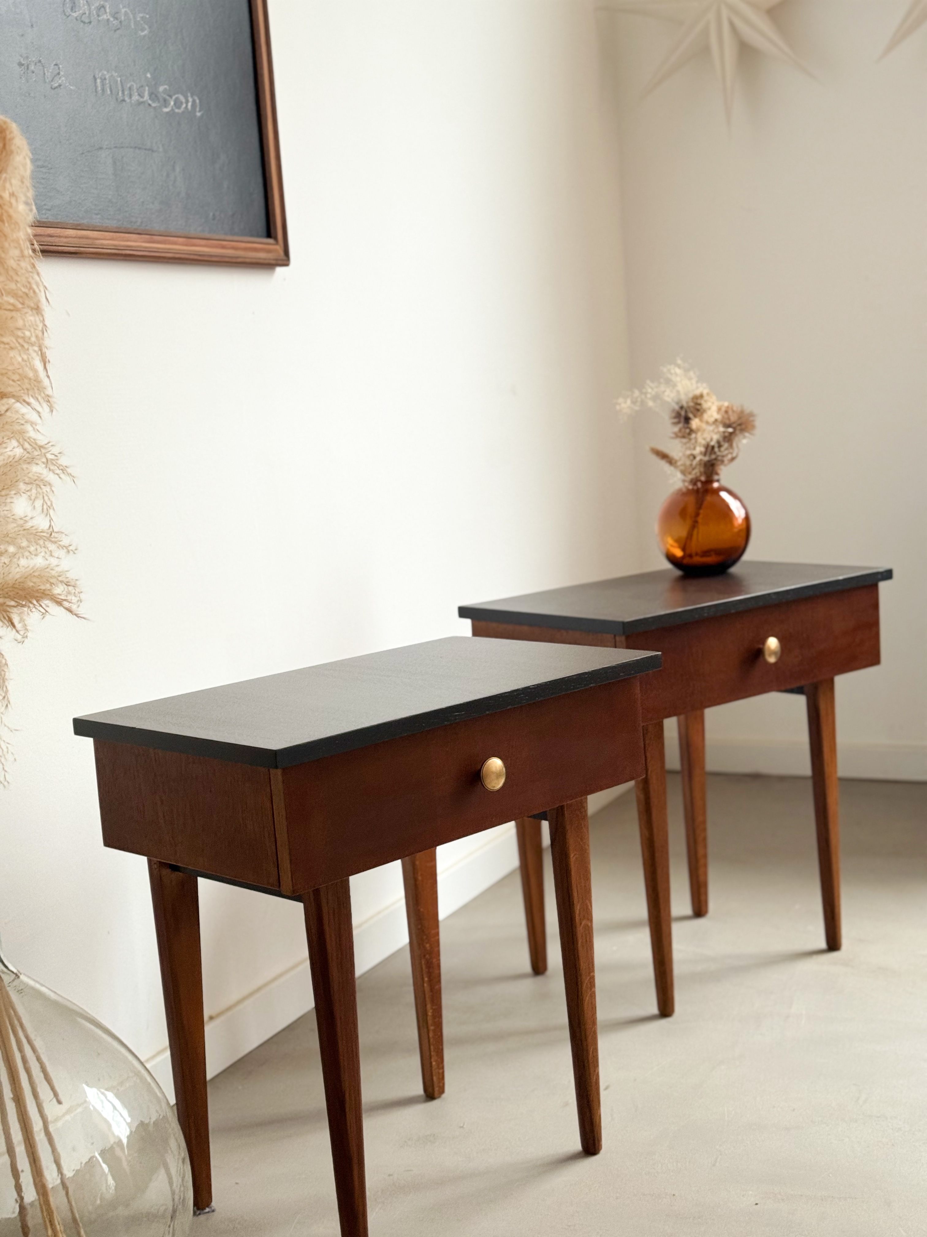 Paire de chevet années 70 Pitch Black 2