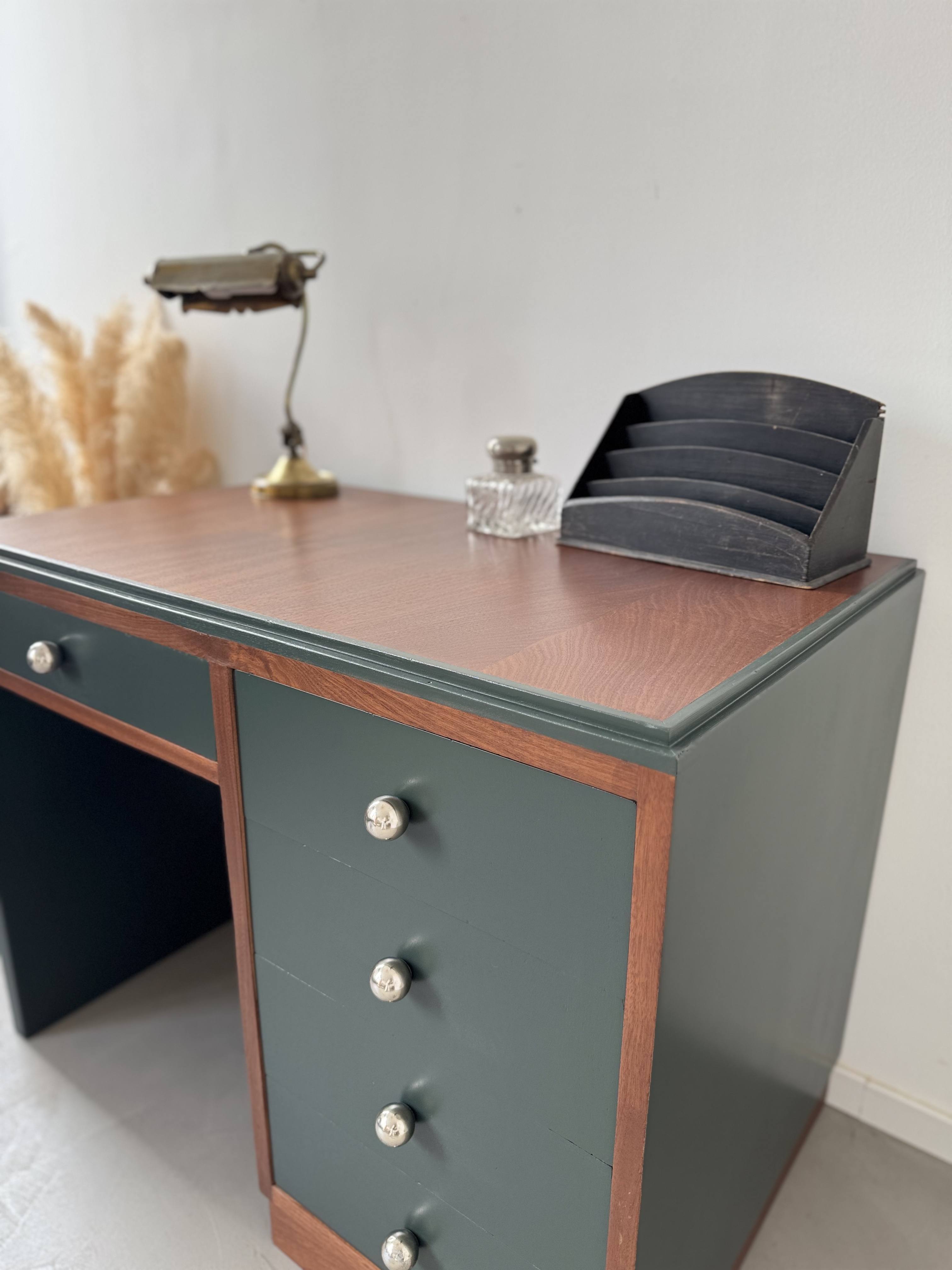 Bureau art déco Obsidian green 5