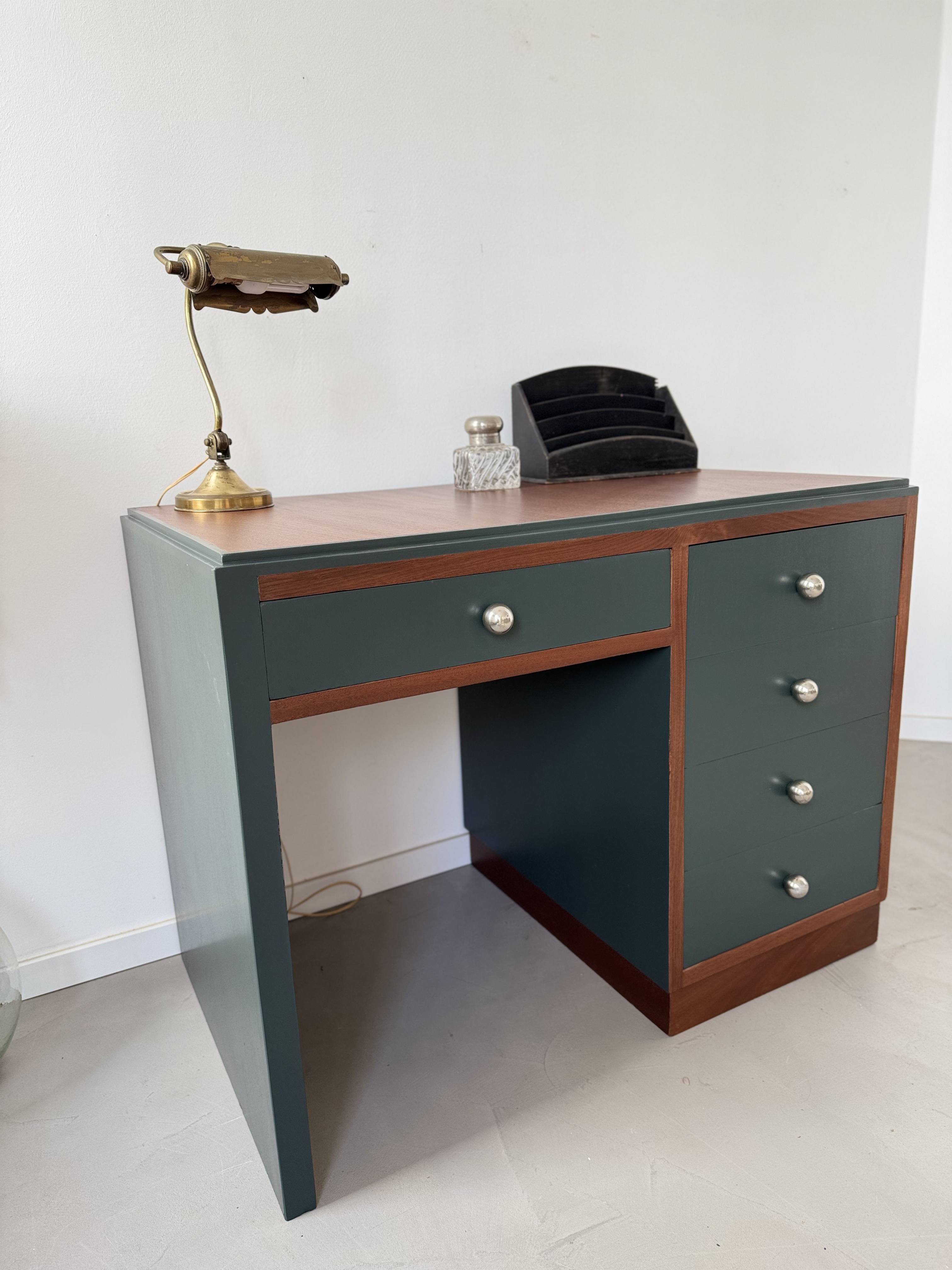 Bureau art déco Obsidian green
