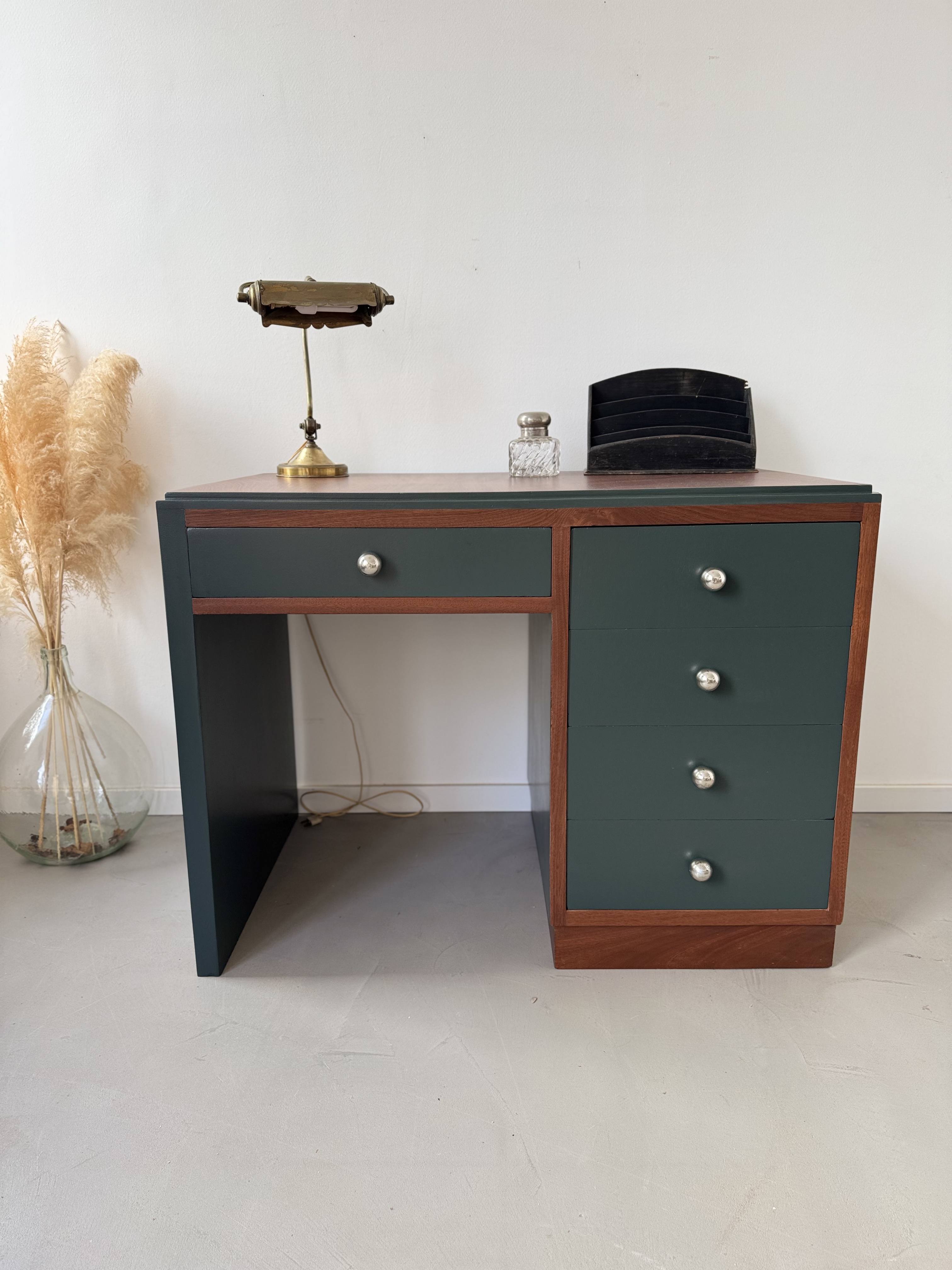 Bureau art déco Obsidian green 1