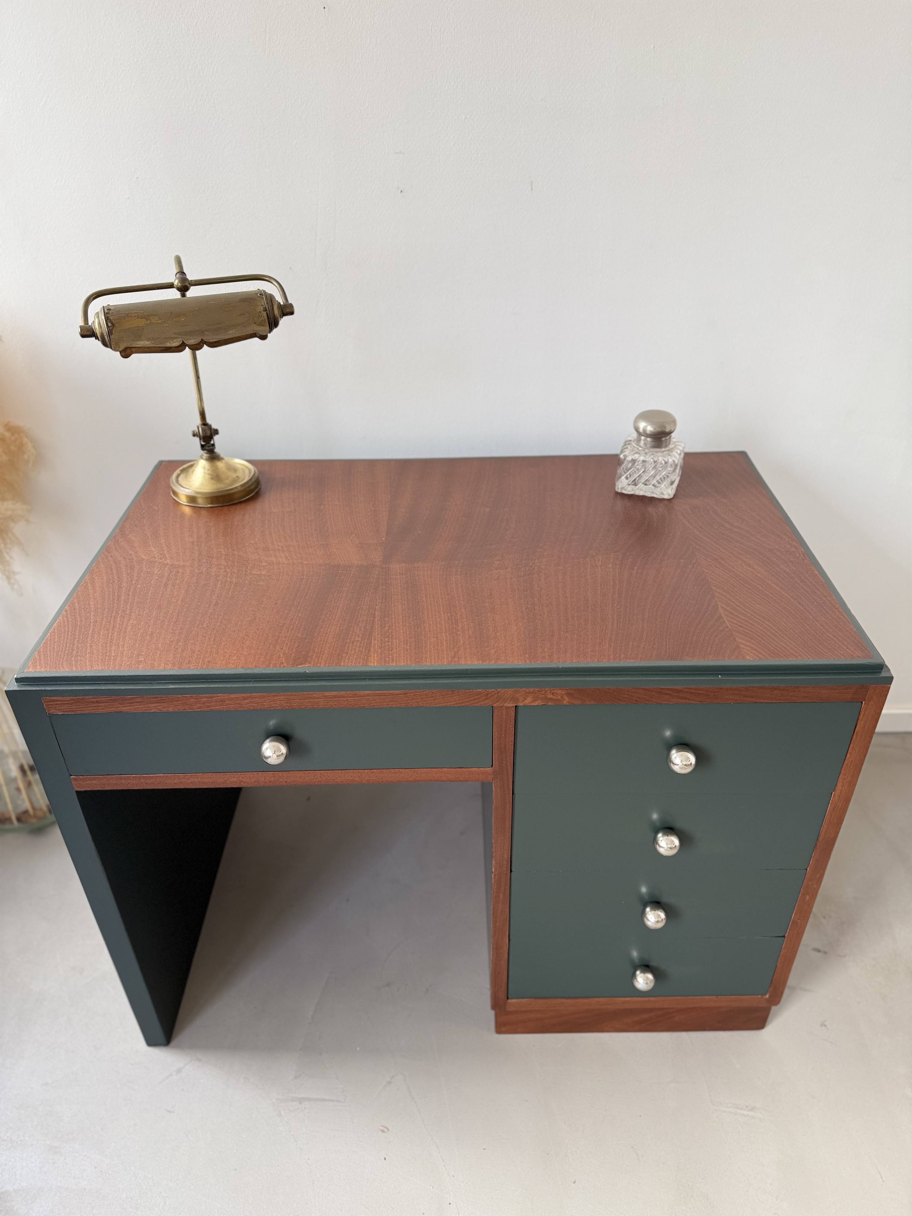 Bureau art déco Obsidian green 4