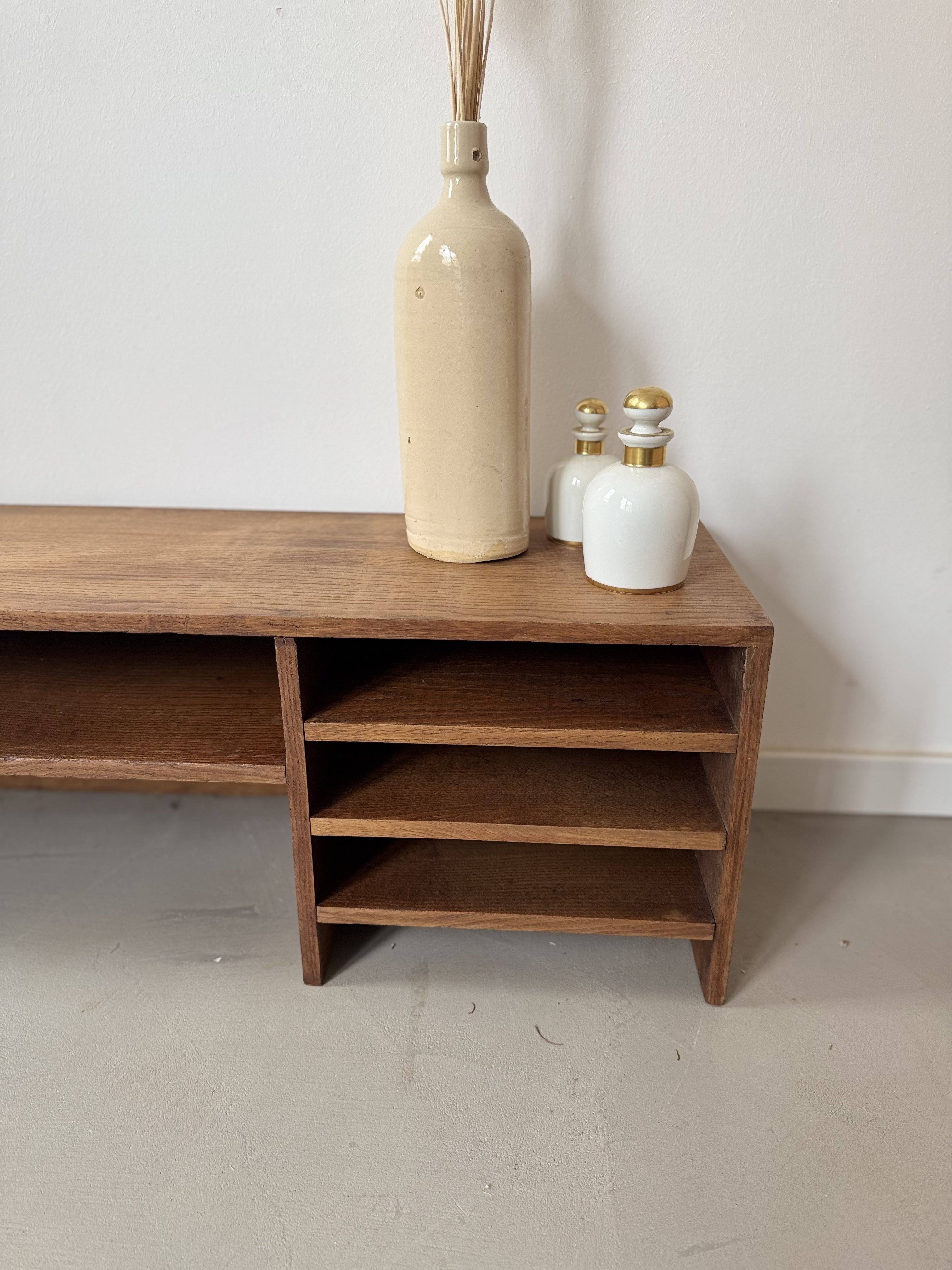 Casier trieur bureau chêne massif 1