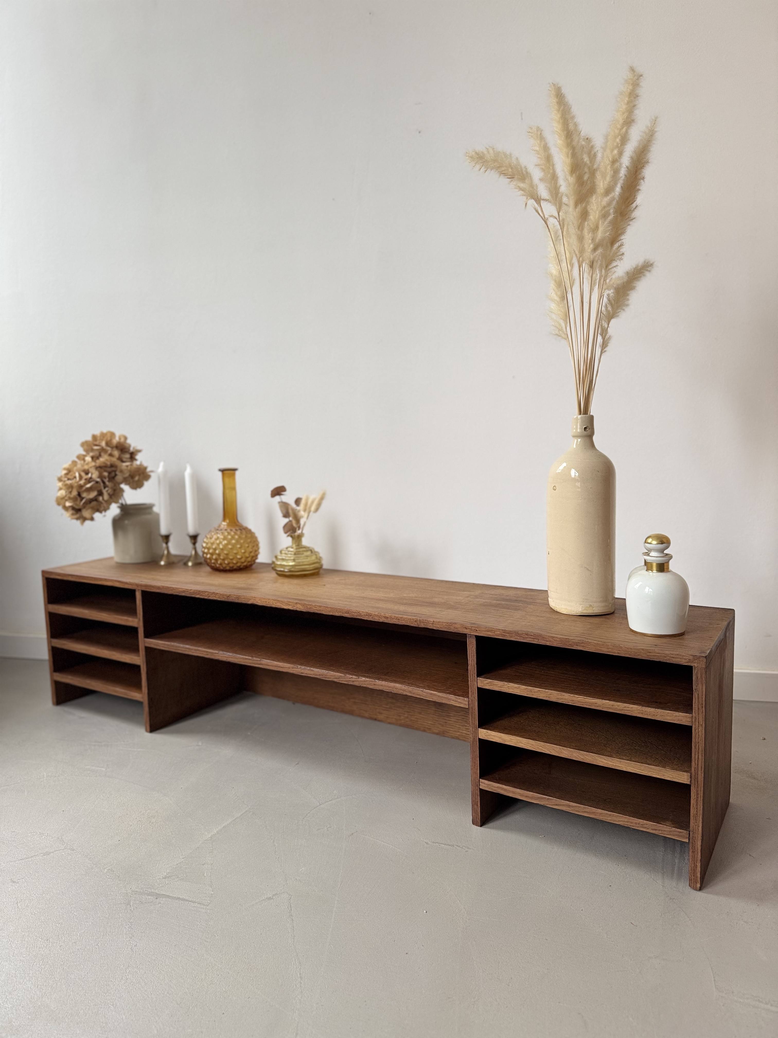 Casier trieur bureau chêne massif