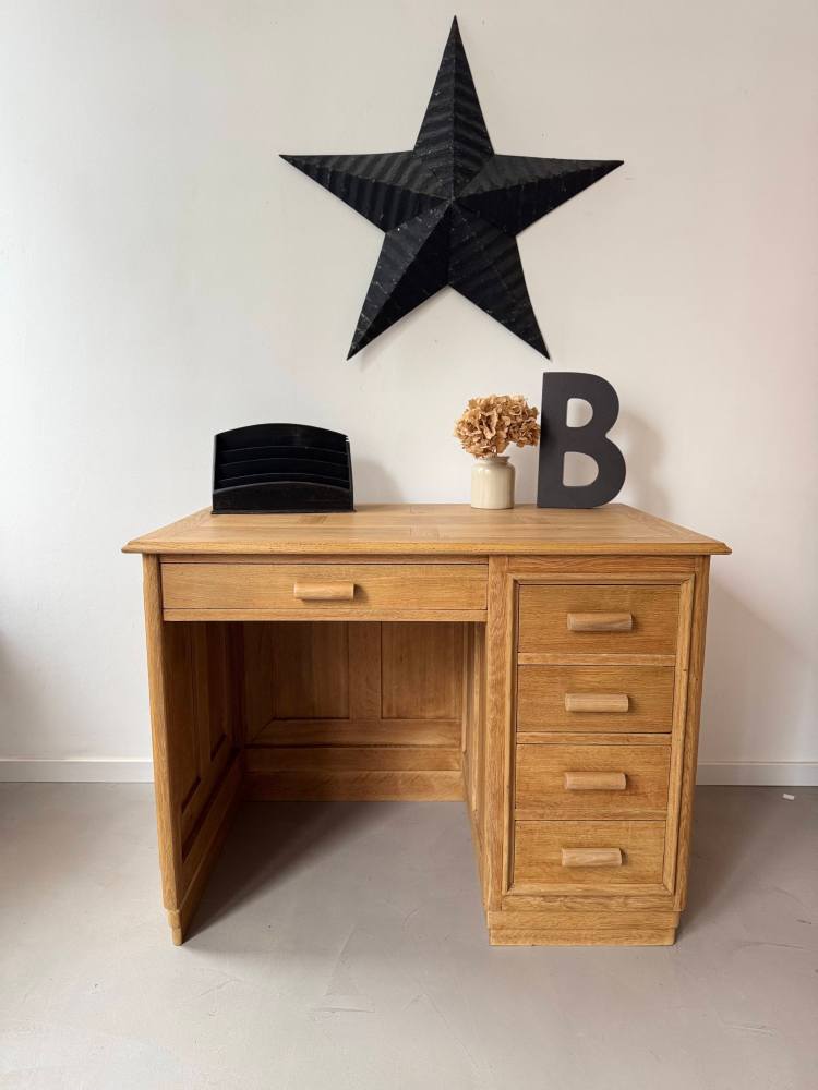 Bureau chêne massif parqueté 5