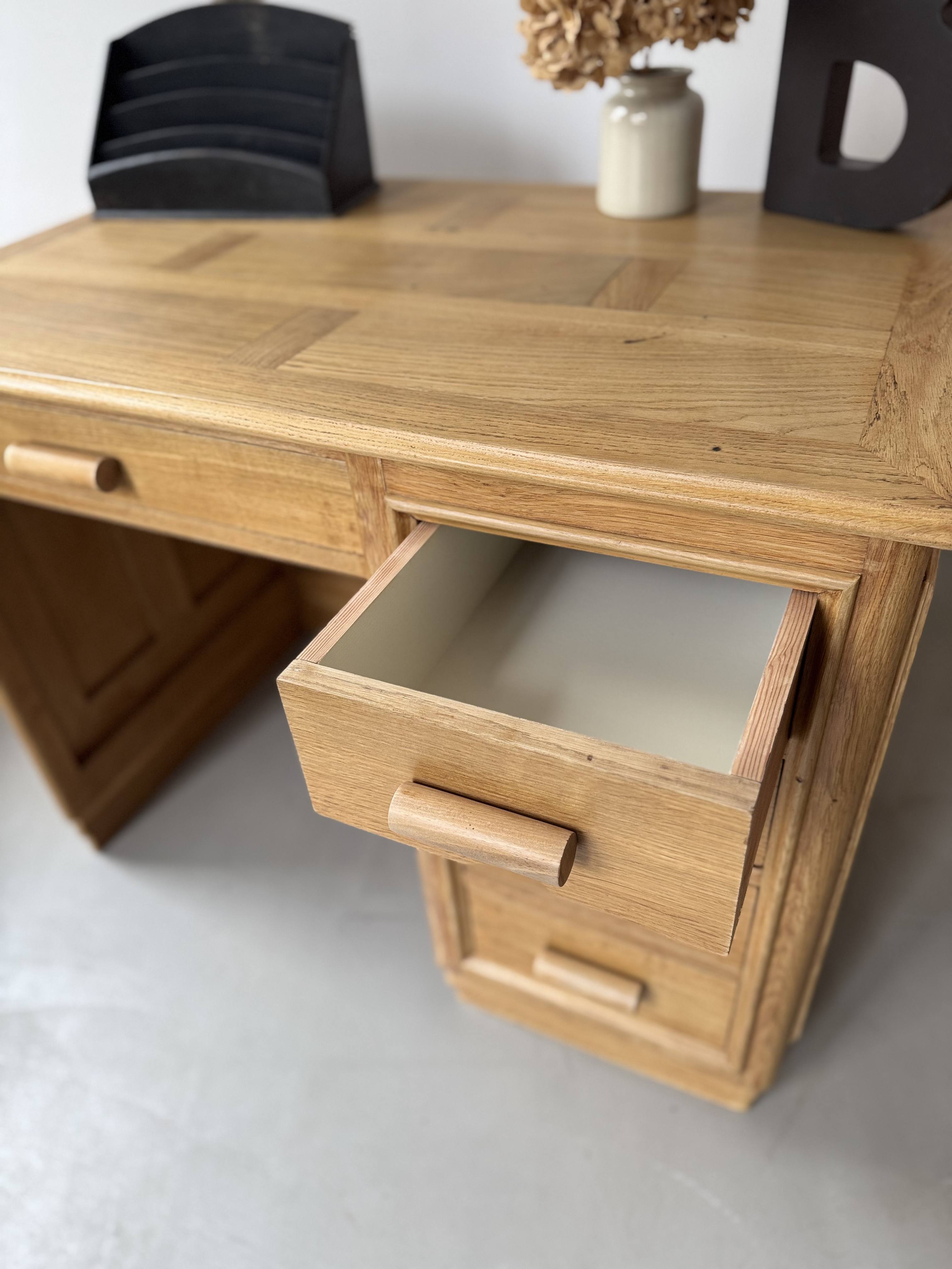 Bureau chêne massif parqueté 2