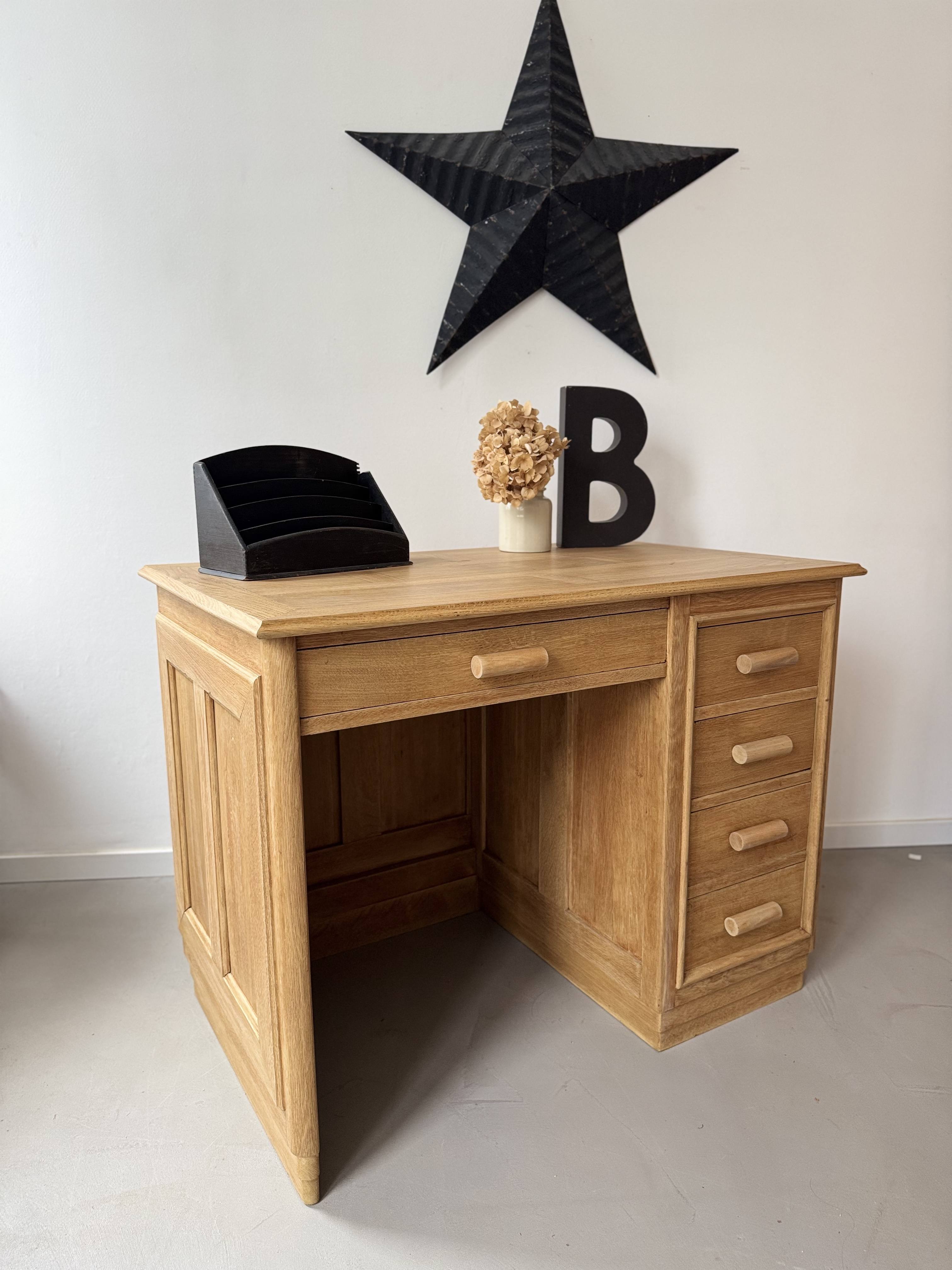 Bureau chêne massif parqueté 6