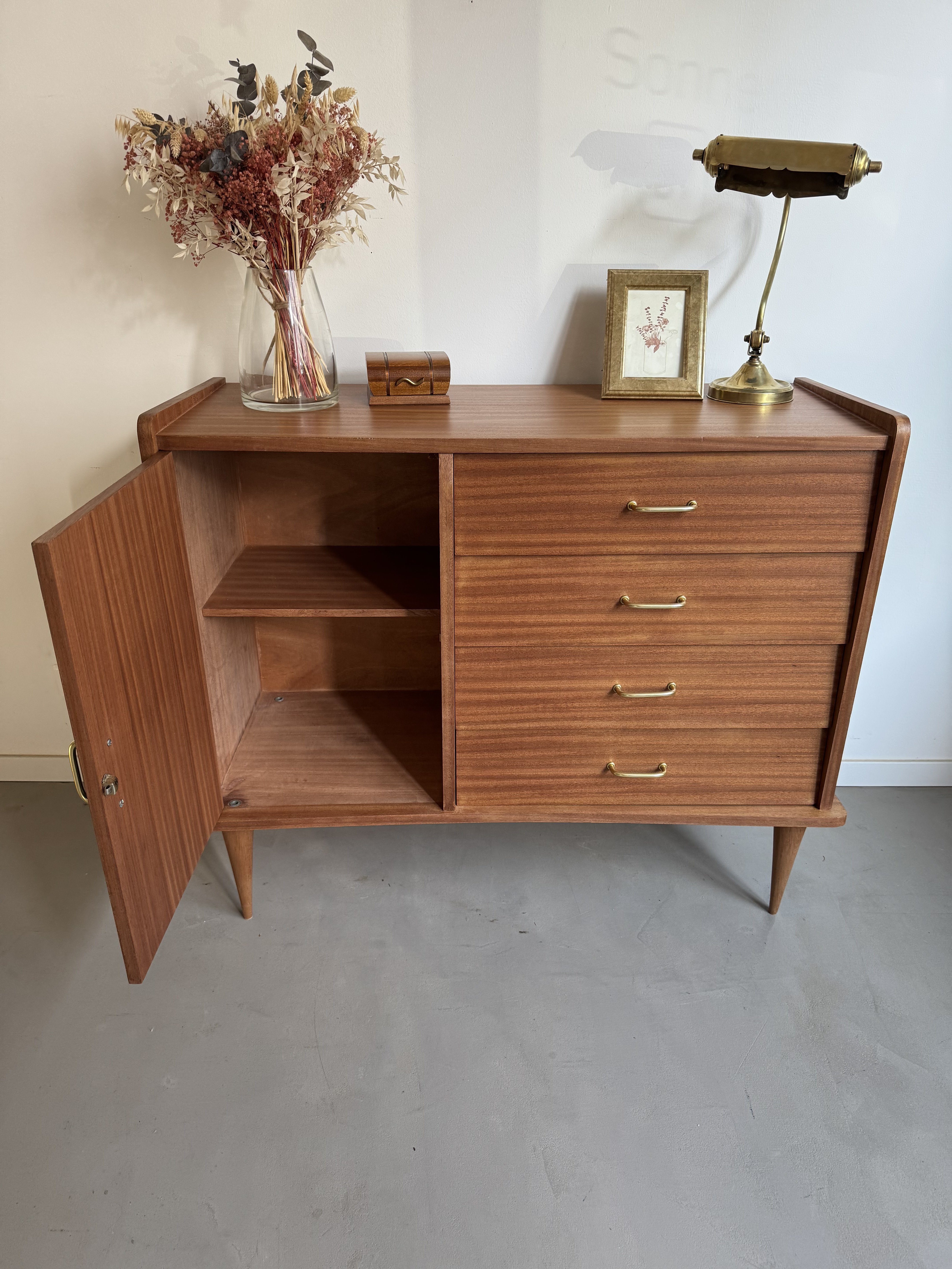 Buffet, enfilade sapelli black blue